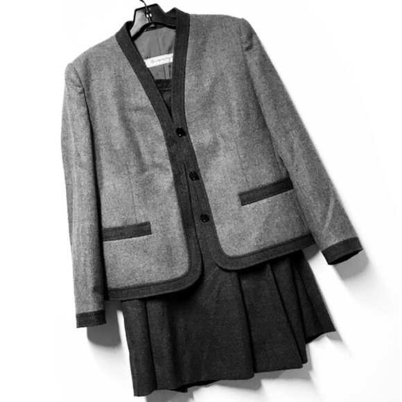 NWOT GIVENCHY Wool Two-Piece Skirt Suit - Picture 1 of 9